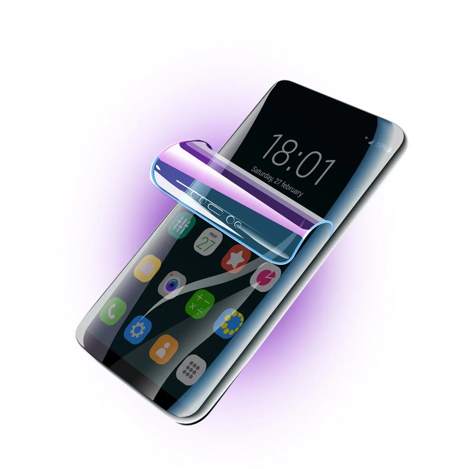 Apple iPhone X - Folie de protecție din Silicon (Transparentă, Privacy sau Mată)